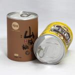 Food Grade Cylinder Paper Composite Cans for Nuts / Milk Powder / Coffee Bean