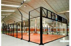 China Professional Roofed Padel Court Weatherproof Tournament Grade Tennis Facility supplier