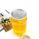 OEM ODM Summer Drink 310ml Plastic Beverage Jar With Aluminum Lid