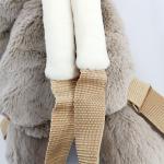 Earth Friendly Plush Animal Backpack 26cm Light Brown Plush Bear Bag