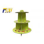 Custom Size Birthday Cardboard Cake Display , Cardboard Cup Cake Stands With 3 Shelves for sale