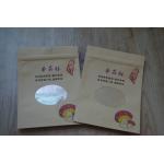 Snack Kraft Customized Paper Bags Brown Printed Stand Up With Zipper And Window