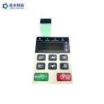 Black LCD Window Tactile LED Membrane Switch Matte Look for sale