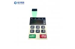 China Black LCD Window Tactile LED Membrane Switch Matte Look supplier