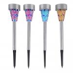 IP44 Solar Powered Mosaic Glass Garden Lights 2W 5000K for sale