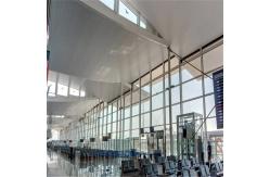 China Wind Proof S Strip Aluminum Metal Ceiling For Airport Terminal supplier