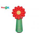 ODM Inflatable Lighting Decoration 190T Oxford Cloth Standing Led Flower Plant for sale