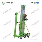 Portable Single Doorways Manual Material Lift with Swivel Locks