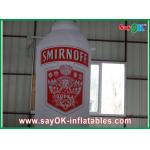 Advertising 3 - 6m Inflatable Wine Bottle With Logo Printing