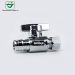 3/8''X1/2 Lead Free Polished Chrome PEX Brass Angle Valve for sale