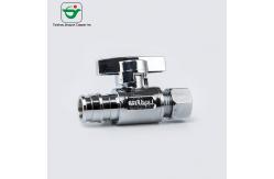 China 3/8''X1/2 Lead Free Polished Chrome PEX Brass Angle Valve supplier