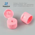 Custom Circular Colored Plastic For Cosmetic Container Flip Cap for sale