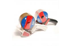 China Supermarket Carton Sealing Transparent BOPP Packing Tape With Dispenser supplier
