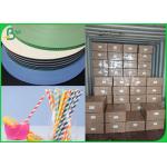 60 Gram Waterproof Printed Slits Paper For Paper Straws Making for sale
