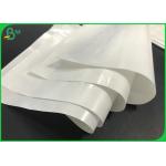 FDA 510mm Width PE Coated 40 to 120g White Kraft Paper Rolls For Bread Packing for sale