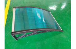 China Spacious Outdoor PC Canopy With Customizable Widths And Sun Rain Protection supplier