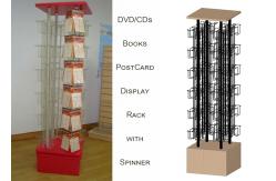China 96 Pockets Floor Spinner Display Rack , Top Graphict Greeting Card Spinner Stands supplier