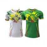 100% Polyester Football Jerseys Durable Permeable With Jacquard Dot Stripe Pattern