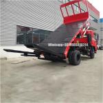 Dongfeng Dump Self Unload Flat Plate Truck Flatbed Transporter With Yuchai Engine