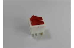China Mini 4/6 Pins Red Illuminated Rocker Switch , Waterproof Led Rocker Switch supplier