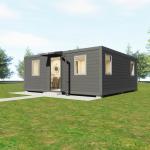 2025 Gray White Custom Color Luxury Extendable Container House Prefab Living Home for sale
