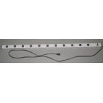 11 Flat Plug Surge Protector Power Strip , Long Cord Power Bar Horizontal / Vertical for sale