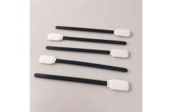 China 6 Inch Square Head Black PP Stick Polyester Swabs Surface Cleaning supplier
