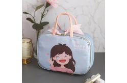 China Zipper Closure Cartoon Polyester Travel Toiletry Organizer supplier
