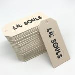 200gsm CDR Custom Shaped Labels , 150gsm Blank Hang Tags Kraft Paper Clothes for sale