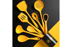 China Nonstick 8 Pcs Silicone Cooking Spoons Utensils Set For Kitchen supplier