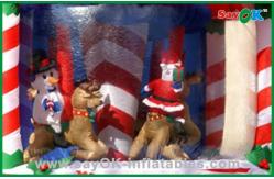 China Inflatable Christmas Decoration House Bouncer , Custom Inflatables Product supplier