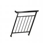 Steel Outdoor Stair Handrail Painted Staircase Railings Flooring Mounted for sale