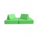 6pcs Foldable Foam Children'S Play Couch Sofa With 2 Triangle Pillows for sale