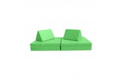 China 6pcs Foldable Foam Children'S Play Couch Sofa With 2 Triangle Pillows supplier