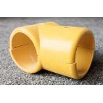 FRP Fence Pipe Connector Elbow Base Three Way Yellow SMC Fittings