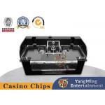 Black Metal Iron Poker Shuffler 2 Sets Automatic Design Texas Baccarat Poker Shuffler for sale