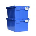 Stackable Plastic Attached Lid Containers Anti Skid Bottom