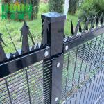4.0mm PVC Coated Anti Climb 358 Security Fencing Black for sale