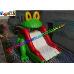 Customized Frog Commercial Inflatable Slide , Dry Slide For Pool Use for sale