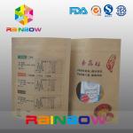 Stand Up Customized k Paper Bags For Dry Food / Candy Packaging With Front Window for sale