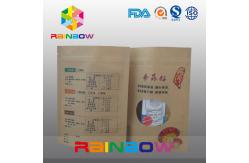 China Laminated Foil Customized Kraft Paper Bag / Snack Bag Packaging Stand Up With Window supplier