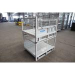 Space Saving Galvanized Wire Mesh Pallet Cage For Warehouse Storage Solutions for sale