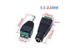 China 2.5MM Diameter DC Power Plug Adapter 12V Female Male connector supplier