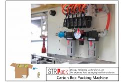 China High Speed Bottle Carton Packing Machine Servo Control For Bottle Filling Line supplier