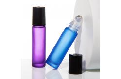 China 10Ml  Roll On Glass Roller Perfume Bottle With Stainless Steel Roller Ball supplier