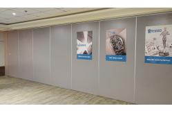 China Operable Wall Sliding Aluminium Track Folding Sound Proof Partitions For Ballroom supplier