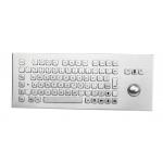 Dust Proof Stainless Steel Keyboard SS Vandal Resistant Keyboard for sale