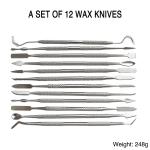 12pcs Stainless Steel Wax Carving Tools  20*12cm For Dentistry for sale