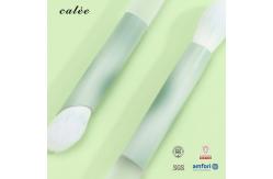 China 3pcs Eye Makeup Brush Customized Synthetic Hair And Plastic Handle PVC Packaging Box supplier