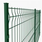 Triangular Garden Curved 3D Fence Welded Wire PVC Coated Garden Fence for sale